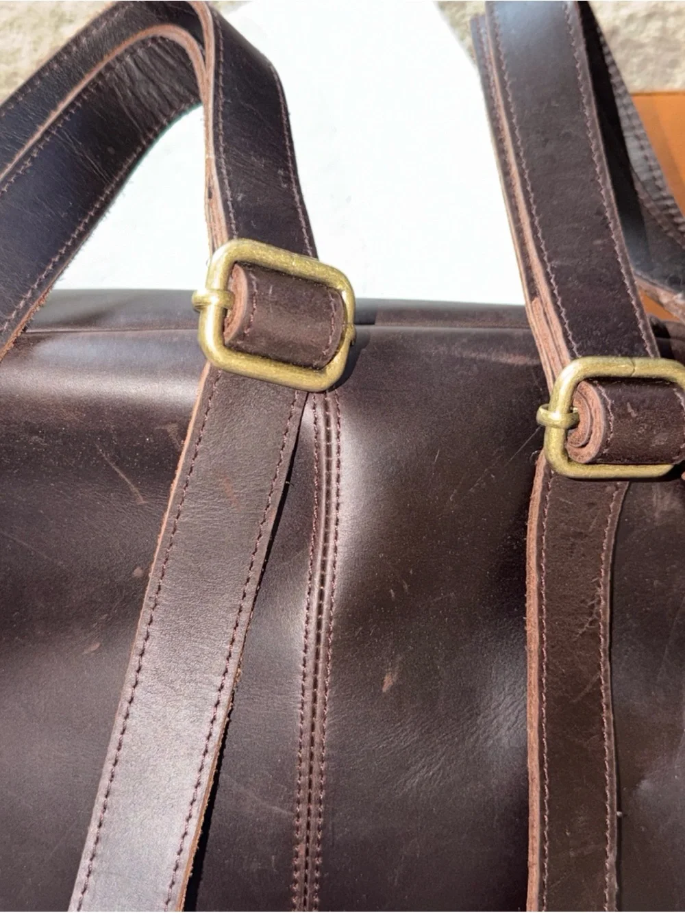 Baseballism Natalie Glove Leather Brown Backpack NWT